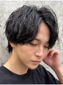 【ツイストスパイラルパーマ/波巻き/韓国マッシュウルフ】