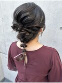 keistyle＊金箔あみおろし ヘアアレンジ