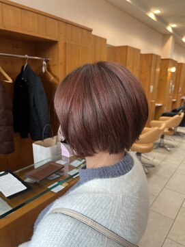 ヘアーアンドメイク エクリ 不動前店(Hair&Make equri) 【不動前美容室】ショートヘア・暖色系カラー