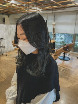 クラップス 上大岡(CLAPS) 韓国ヘア/ハイライト/ダークグレー/ロング/赤み消し