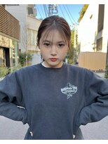 ラフィネ 成増店(raffine)&nbsp;下ろすのも上げるのもできる☆2wayバング【成増美容室】