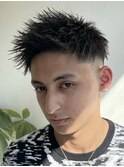 フェード刈り上げジェットモヒカンショート短髪