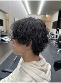 波巻きパーマウルフ