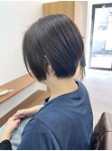【白髪染め可】ボブショート ビフォアー＆アフター/白髪ぼかし