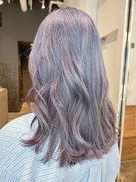 アイティー バイ アルバム 浦和店(IT by ALBUM)&nbsp;ホワイトピンクレイヤーロングニュアンスカラー_ba483121