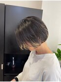 ボブルフ/ネビージュ/小顔/ワンレン/スモーキーアッシュ[渋谷駅]
