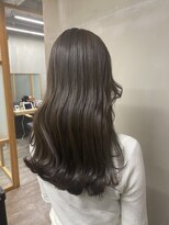 フレーム なんば店(FRAME) ▽ロング×ラベンダーグレージュ