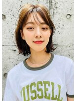 エイミー(Aimee)&nbsp;Aimee 町田　オリーブブラウン×ニュアンスボブ