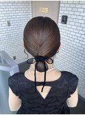 タイトアレンジ タイトヘア アップスタイル シニヨン 参列ヘア