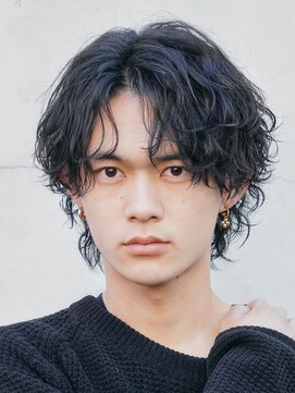 エリマ 横浜西口(elima) 横浜西口センターパートニュアンスパーマフェザーショート緩め