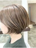 伸ばしかけ美シルエットショートボブ