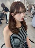 【LICCA 伊崎優李】韓国ヘア/レイヤー/前髪/モカオレンジ