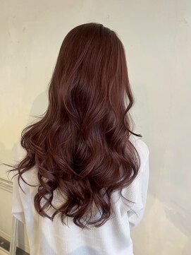 ムード マグ レーベル 南松本(MOOD Mag Label) 冬カラー◎暖色ピンクブラウン×レイヤーロング