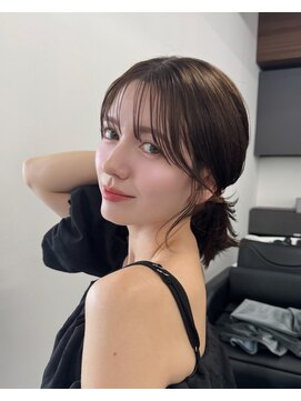 ロンドアヴァントゥス 池袋(Lond aventus) 韓国レイヤー/韓国風/ボブ/髪質改善/黒髪/ブリーチなし〔池袋〕