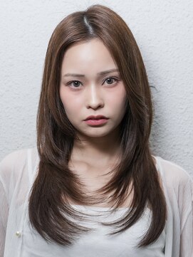 イリ 梅田(ili) レイヤーカット/ブリーチなし/ココアブラウン/髪質改善
