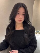 ユアーズヘア 日吉店(youres hair) ナチュラルロングレイヤー × ダークグレージュ