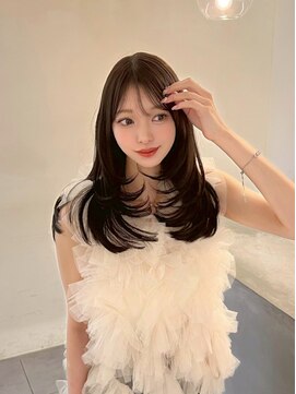 ノク(nok) イメチェンピンクベージュ前髪