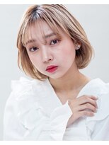 キングスベリー(Hair Relaxation King's Berry)&nbsp;大人ショートボブ×ベージュハイライトカラーイメチェン