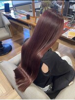 イロ プラス 南田宮店(iro+)&nbsp;艶髪レッドカラー髪質改善