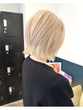 ソル オモテサンドウ 表参道 青山(SOL . OMOTESANDO) ブリーチ2回~ムラシャンで作るブロンド stylist聖斗
