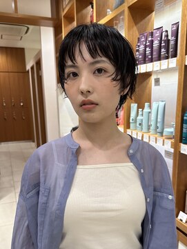 ピークアブー アヴェダ アトレ恵比寿(PEEK-A-BOO AVEDA) 前髪あり大人小顔ショート/30代40代50代/岡野亘希