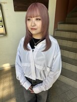 コレットヘアー ザモリオカ(Colette HAIR the MORIOKA) coral pink×layer cut