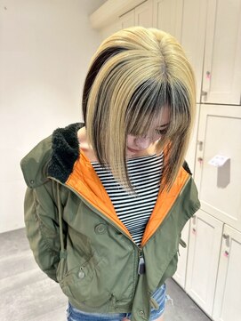 ベレーザ 川越(Beleza) ba18009_ブロンドベージュハイトーンカラー透明感ハッシュカット