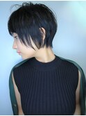 【morio池袋】大人かわいい可愛い黒髪透け感ショート♪