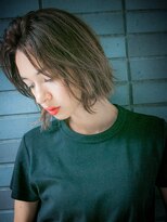 ルティア(Lutia) センターパート かきあげバング 大人かわいい