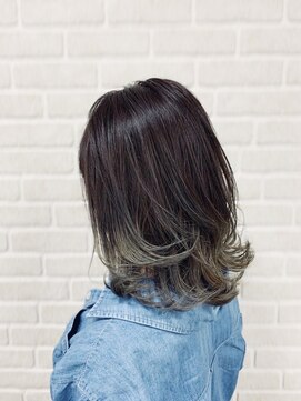 アボックス(abox) アッシュグレイグラデーションカラー