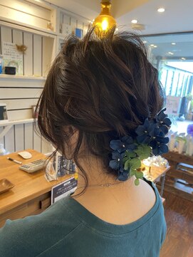 オルガ ヘアアンドメイク(Oluga hair&make) ショートボブのシニヨン風