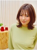 ミディ外ハネスタイル【mu-kichi三鷹】