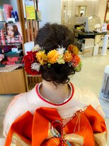 エイムコーゾー美容室(AiM KOZO)&nbsp;成人式　低めアップ