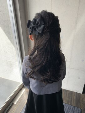 クラージュ(COURAGE) 【入学・卒業用】ハーフアップ