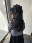 【入学・卒業用】ハーフアップ