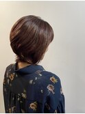 ニューヨークドライカット★カシスレッド×外ハネボブ[渋谷]