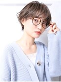 大人可愛い小顔美髪ツヤ髪シアーグレージュ横顔美人A11