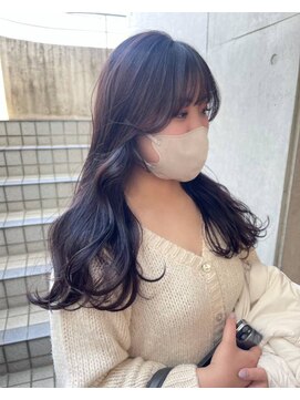 ヘアサロン ガリカ 表参道(hair salon Gallica) 韓国風大人ラベンダーグレーブリーチなしダブルカラー