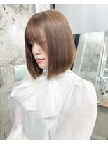 ナンバー 天王寺(NUMBER)&nbsp;◆酸性ストレート/ベージュ/ショートボブ/ケラスターゼ