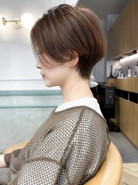 ロンドジェネルーズ 柏(Lond generous) 【斉藤】韓国風ハンサムショート×グレー【白髪染め可】【柏】