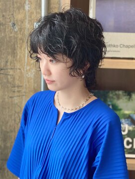 リブロ(liblo) ショートウルフ × パーマ【liblo】