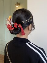 モリオフロムロンドン 大宮店(morio from London)&nbsp;卒業式シニヨンアレンジ【金山】