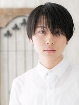 モッズヘア メン 新所沢店(mod's hair men)&nbsp;長めバングがレトロsexyなネイビーブラックショートb新所沢