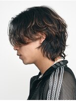 レタッチ バイ フィフス 天神大名(RETOUCH by fifth)&nbsp;ニュアンスパーマセンターパート毛流れパーマメンズヘア波巻き