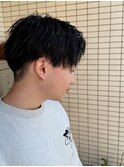 #ベリーショート#ダークアッシュ#ニュアンスパーマ#韓国マッシュ