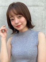 エトラ 渋谷店(etora)&nbsp;前髪 ウェーブミディアム メルティーカラー 似合わせカット"