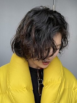 ブロック ジャポン(bloc japon) nuance perm/ニュアンスパーマ/暗髪ボブ/外国人風パーマ