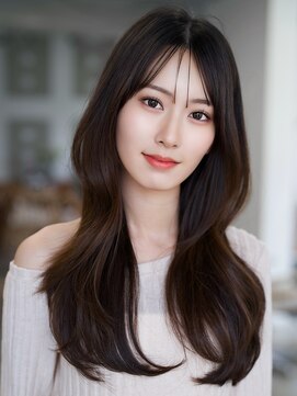 レノラ 本町(LENORA) ☆レイヤーカット毛先ワンカールくせ毛風カール薄めバングデジパ