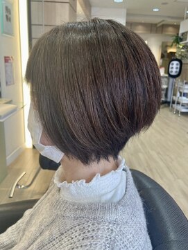 富士見ヶ丘大人ショートボブレイヤーボブ顔周りレイヤーカット