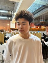 エディ(Edy) スパイキーショートツイストスパイラルパーマ刈り上げ眉毛カット